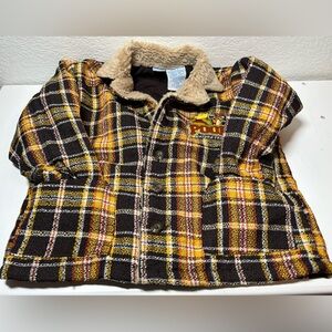 Winnie the Pooh 5t Toddler Jacket The Wonderful World of Disney Vintage Plaid